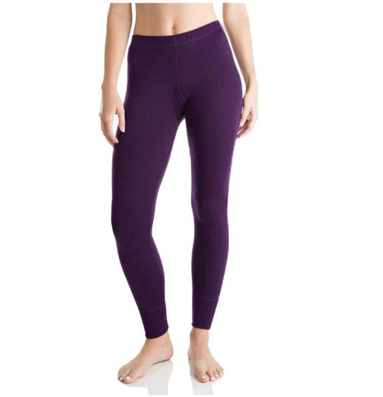 Womens Merino Wool Base Layer Bottoms 100% Merino Wool Women Baselayer Thermal Pants Everday Legings Warm Soft Breathable