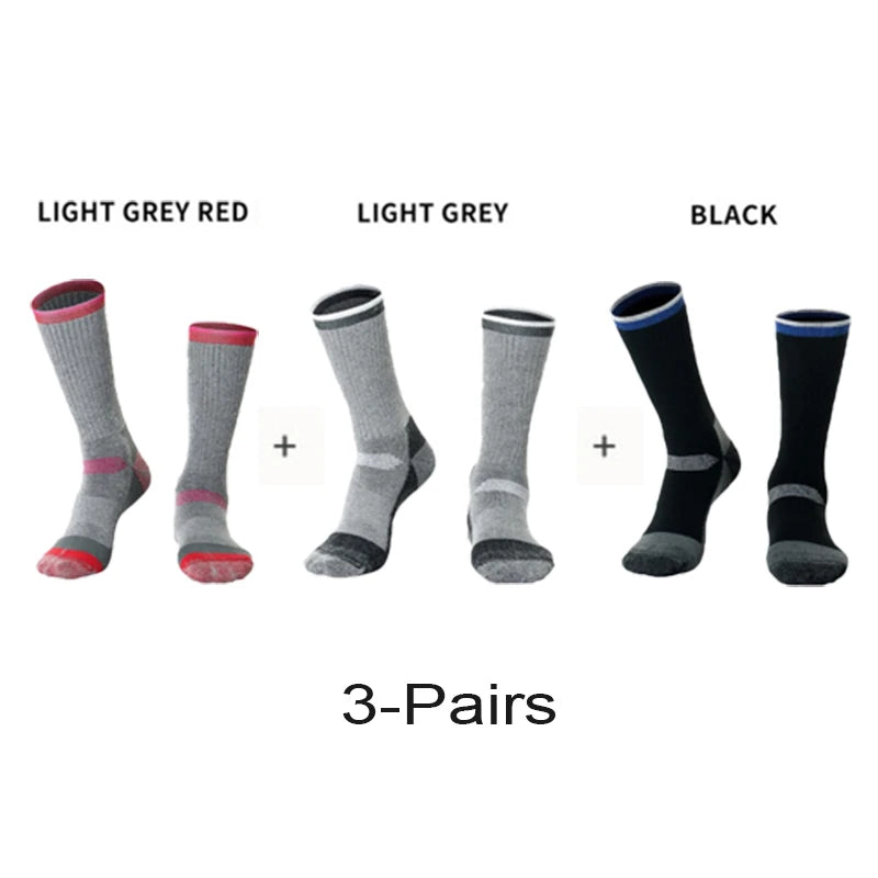 2/3 Pairs Merino Wool Hiking Socks for Men Women Merino Wool Winter Keep Warm Soft Ski Sock Sport Outdoor Snowboard Thermosock
