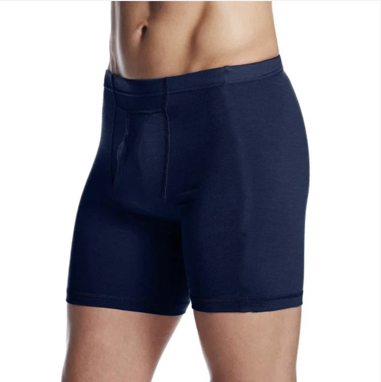 Men Merino Wool Long Drop Boxer Brief 100% Merino Wool Men Underwear Base Layer 240G Men Sports Underpants Fitness Breathable
