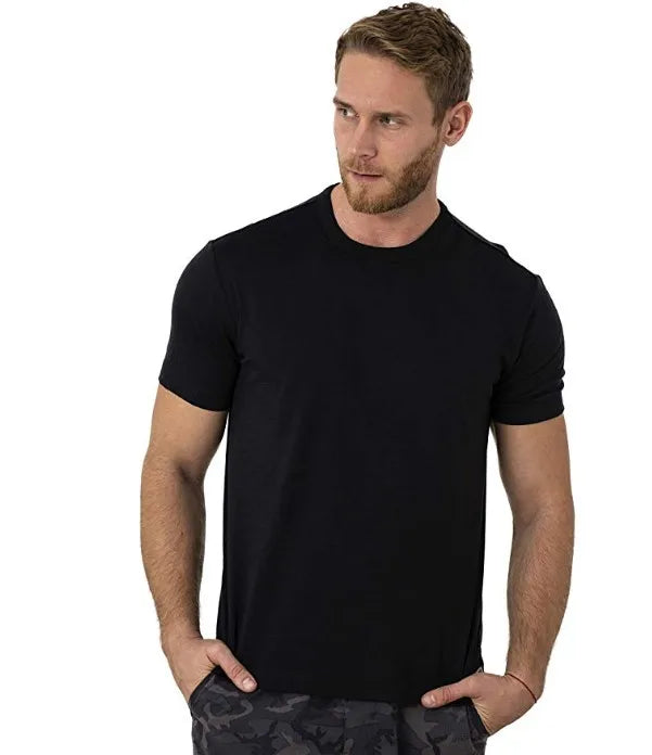 Men's Merino Wool T Shirt Base Layer Wool Tee Men 100% Merino Wool Shirt Top 200G Wicking Breathable Quick Anti-Odor Size S-XXL