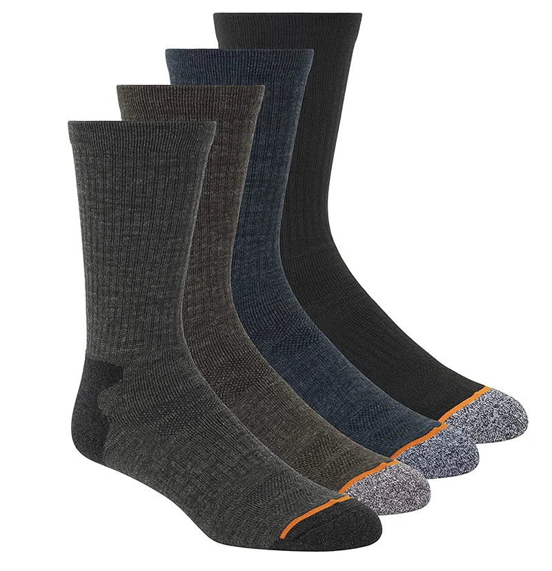 1 Pair Merino Wool Socks Hiking For Men Terry Crew Cushion Socks Winter Keep Warm Athletics Breathable Socks For Male 40-45
