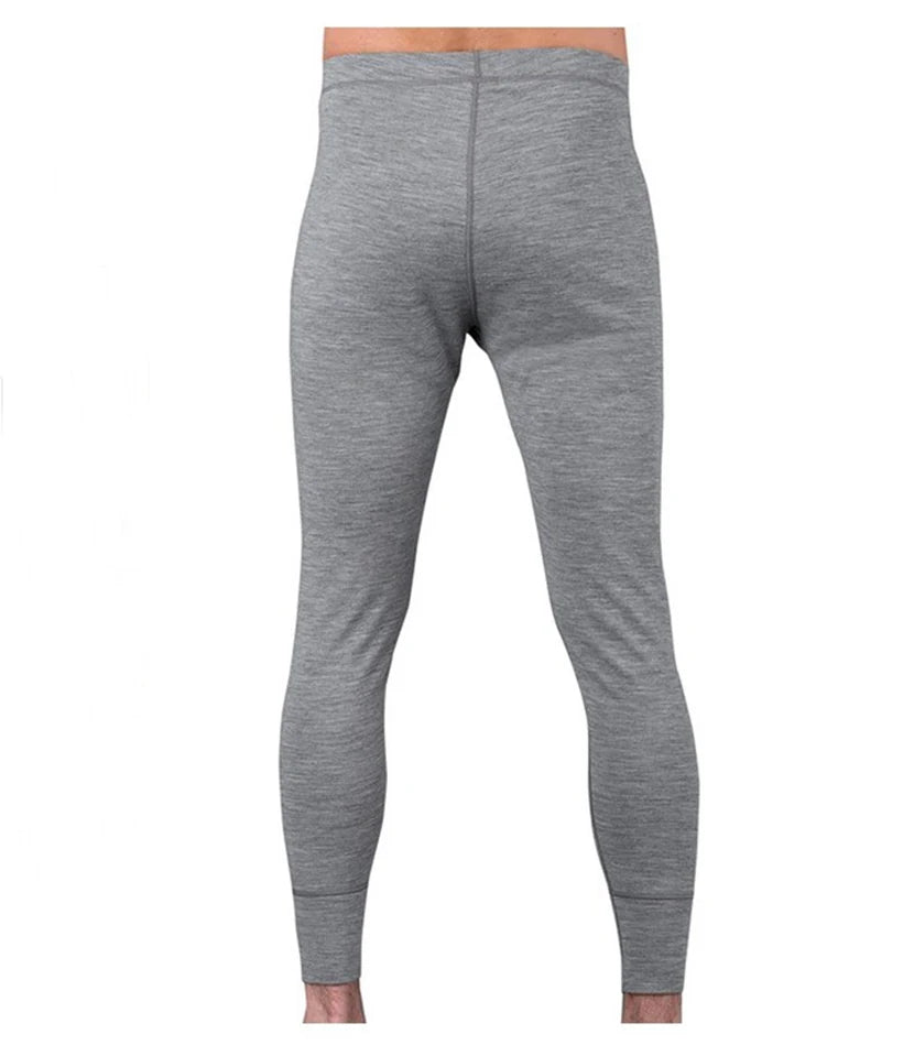 Mens 100% Merino Wool Long Johns Underwear Pants Men's Merino Wool Baselayer Man Merino Wool Bottom Thermal Men Leggings