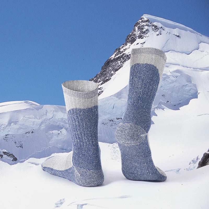 Merino Wool Socks for Men Women Warm Hiking Cushion Unisex Socks Merino Wool Socks Mountaineering Ski Sports Socks Size M-XL