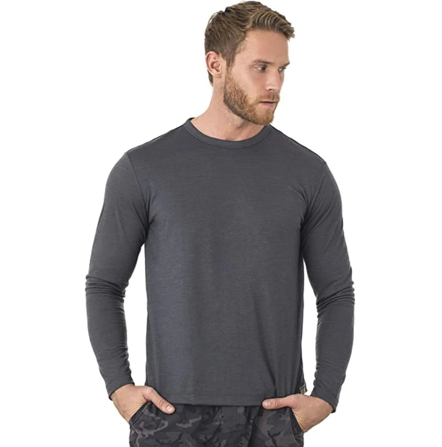 100% Merino Wool Thermal Underwear Men Merino Wool Base Layer Shirt 240G Winter Warm Wicking Breathable Anti-Odor USA Size