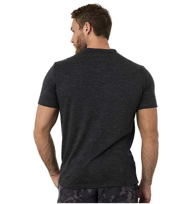 Men's Merino Wool T Shirt Base Layer Wool Tee Men 100% Merino Wool Shirt Top 200G Wicking Breathable Quick Anti-Odor Size S-XXL