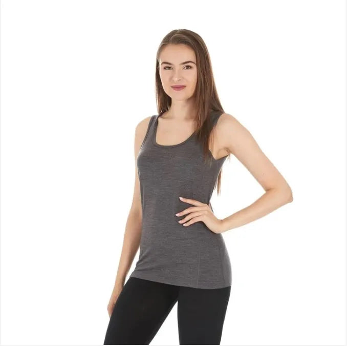 Women's 100% Merino Wool Tank Top Base Layer 160G Merino Wool Lightweight Sleeveless Undershirt Running Hiking Vest Asian Size