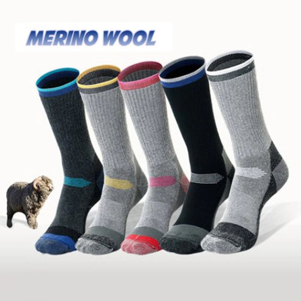2/3 Pairs Merino Wool Hiking Socks for Men Women Merino Wool Winter Keep Warm Soft Ski Sock Sport Outdoor Snowboard Thermosock