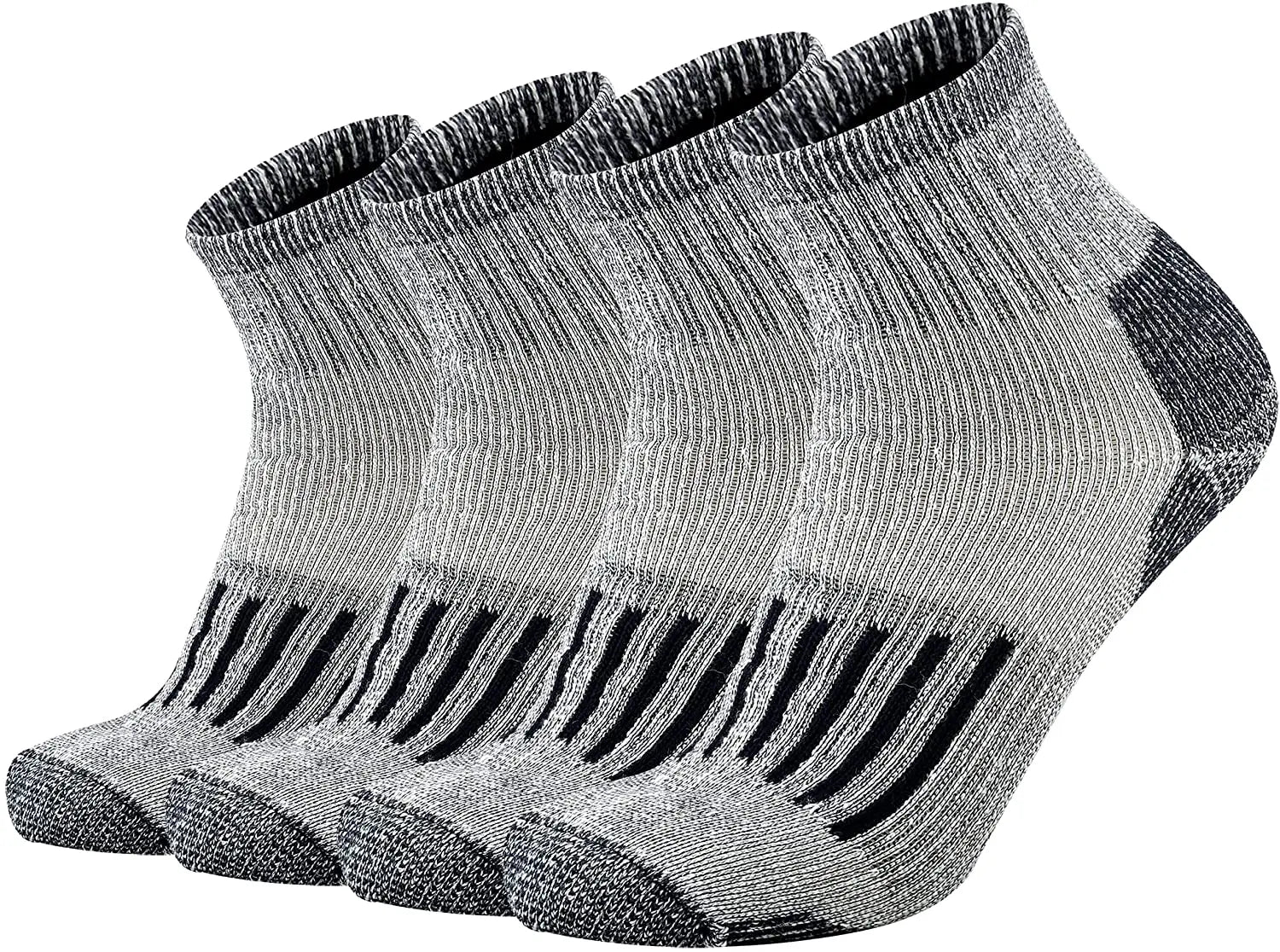 Merino Wool Socks Men Winter Moisture Wicking Control Thermal Outdoor Hiking Ski Heavy Cushion Crew Quarter Low Cut Socks Set