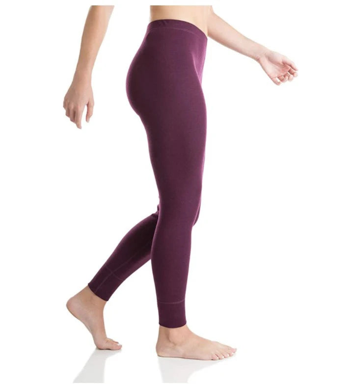 100% Merino Wool Base Layer Pants Womens 180G Lightweight Merino Wool Thermal Underwear Bottoms Women Wool Baselayer Leggings