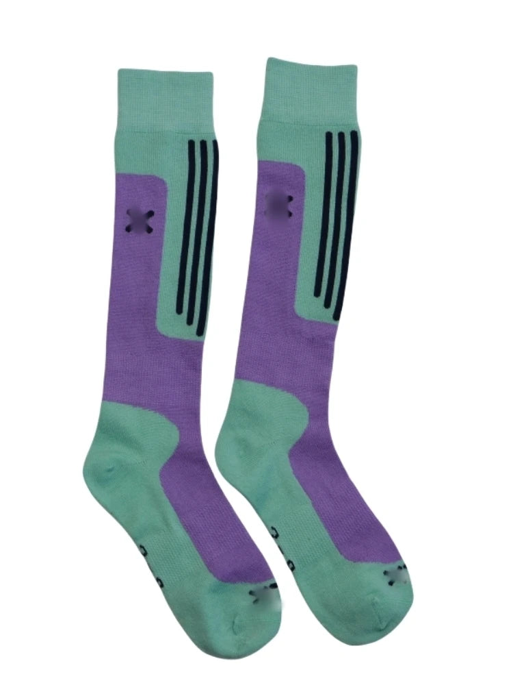 40% Merino Wool Ski Socks Womens Mens Merino Wool Snowboarding Thermal Knee High Winter Warm Sports Performance Socks