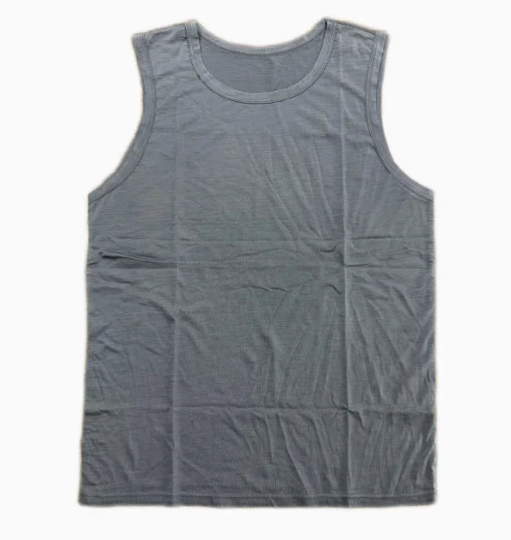 100% Merino Wool Tank Top Mens Merino Wool Men Tank Top Sleeveless Shirt Base Layer Wicking Breathable Anti-Odor Asian Size