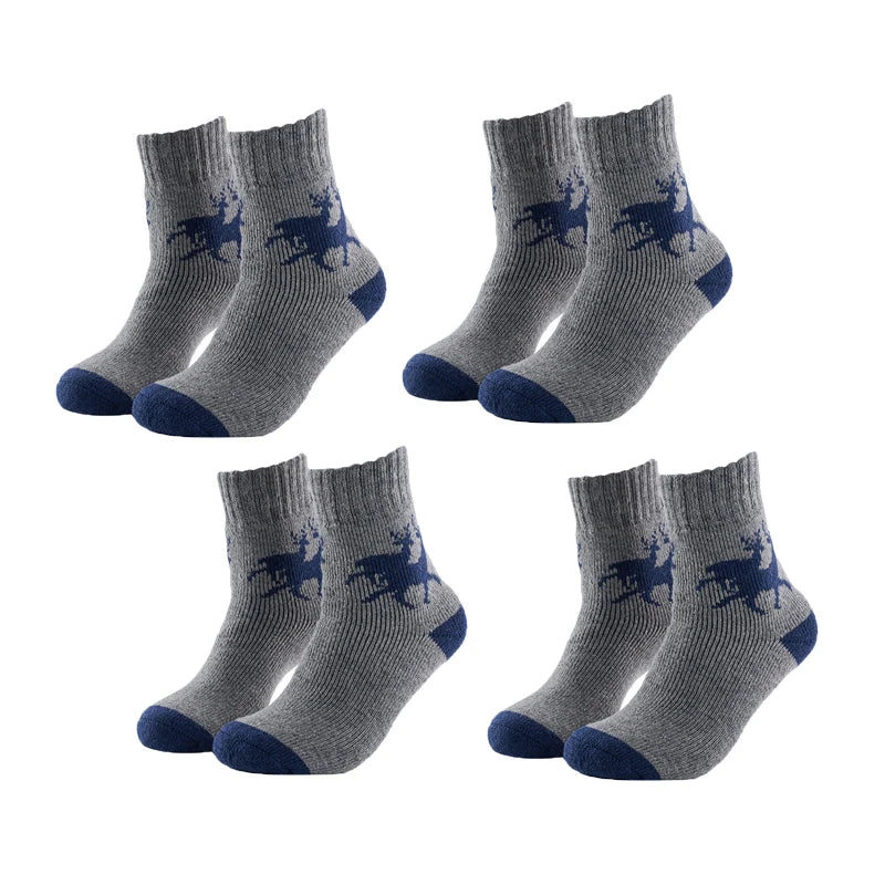 Winter Merino Wool Thermal Socks Men Outdoor Crew Hiking Socks Thick Socks Comfortable Moisture Wicking Breathable