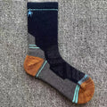 Mens Merino Wool Socks Hiking Cushion Crew Socks Thermal Moisture Wicking Outdoor Sports Running Socks