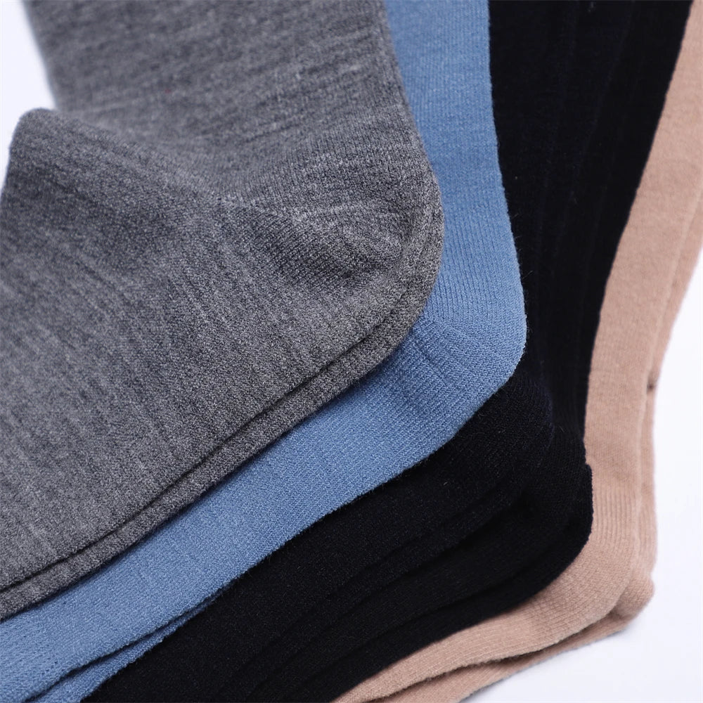 3 Pairs Merino Wool Socks Men Women Lightweight Thin Hiking Socks Everyday Business Socks Wicking Breathable Anti-Odor Running