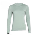 100% Merino Wool Womens 250G Midweight Merino Wool Base Layer Long Sleeve Crew Nack Thermal Underwear Tops Winter Warm