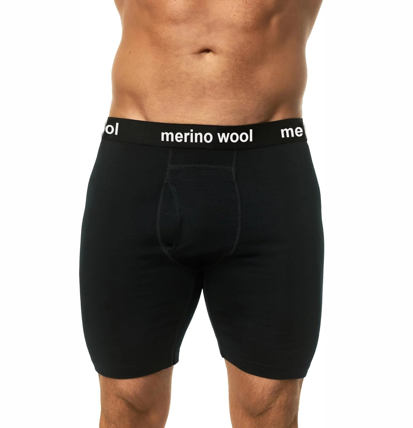 Merino Wool Underwear Mens 100% Merino Wool Base Layer Boxer Briefs for Men Moisture Wicking Breathable Sports Hiking Underpants