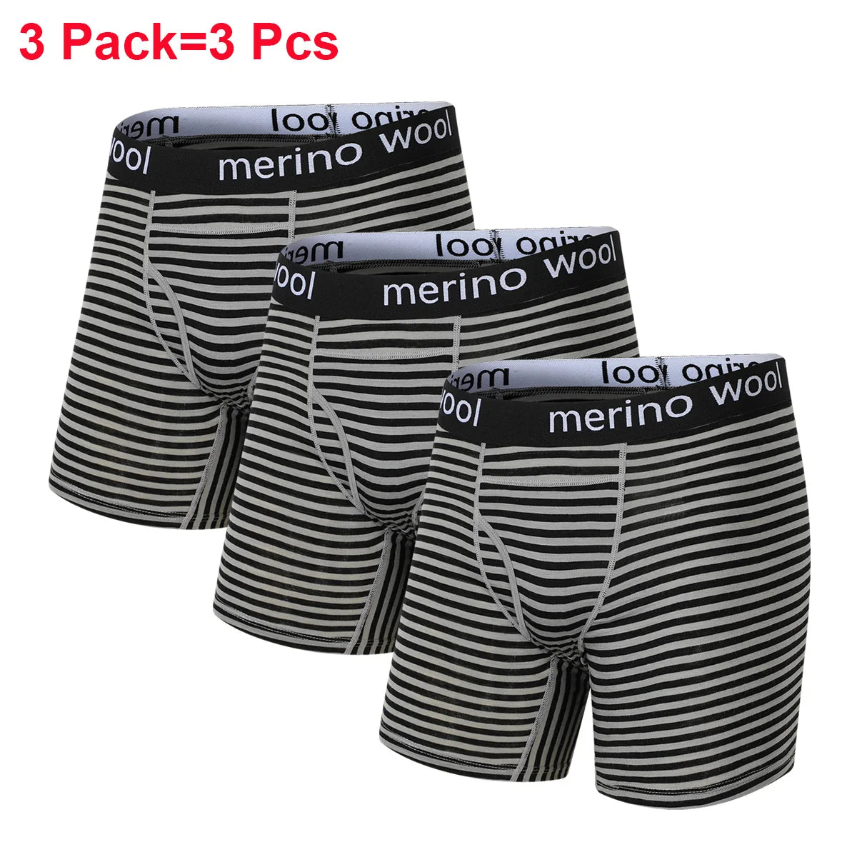 Mens Boxer Briefs Merino Wool Underwear 100% Merino Wool Base Layer for Men Merino Boxer Soft Comfy Breathable Moisture Wicking