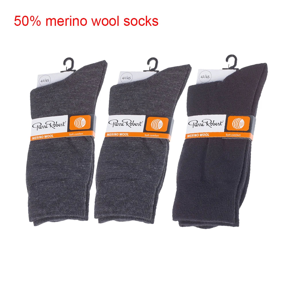 50% Merino Wool Socks Lightweight Men Women Thin Wool Everyday Business Socks Outdoor Work Hiking Ski Socks Breathable Anti-Odor