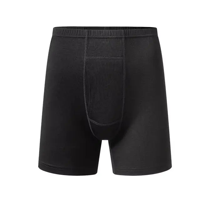 Men's 100% Merino Wool Boxer Briefs Outdoor Sports Long Leg Men Underwear Boxers Soft Breathable No Odor Man Boxershorts