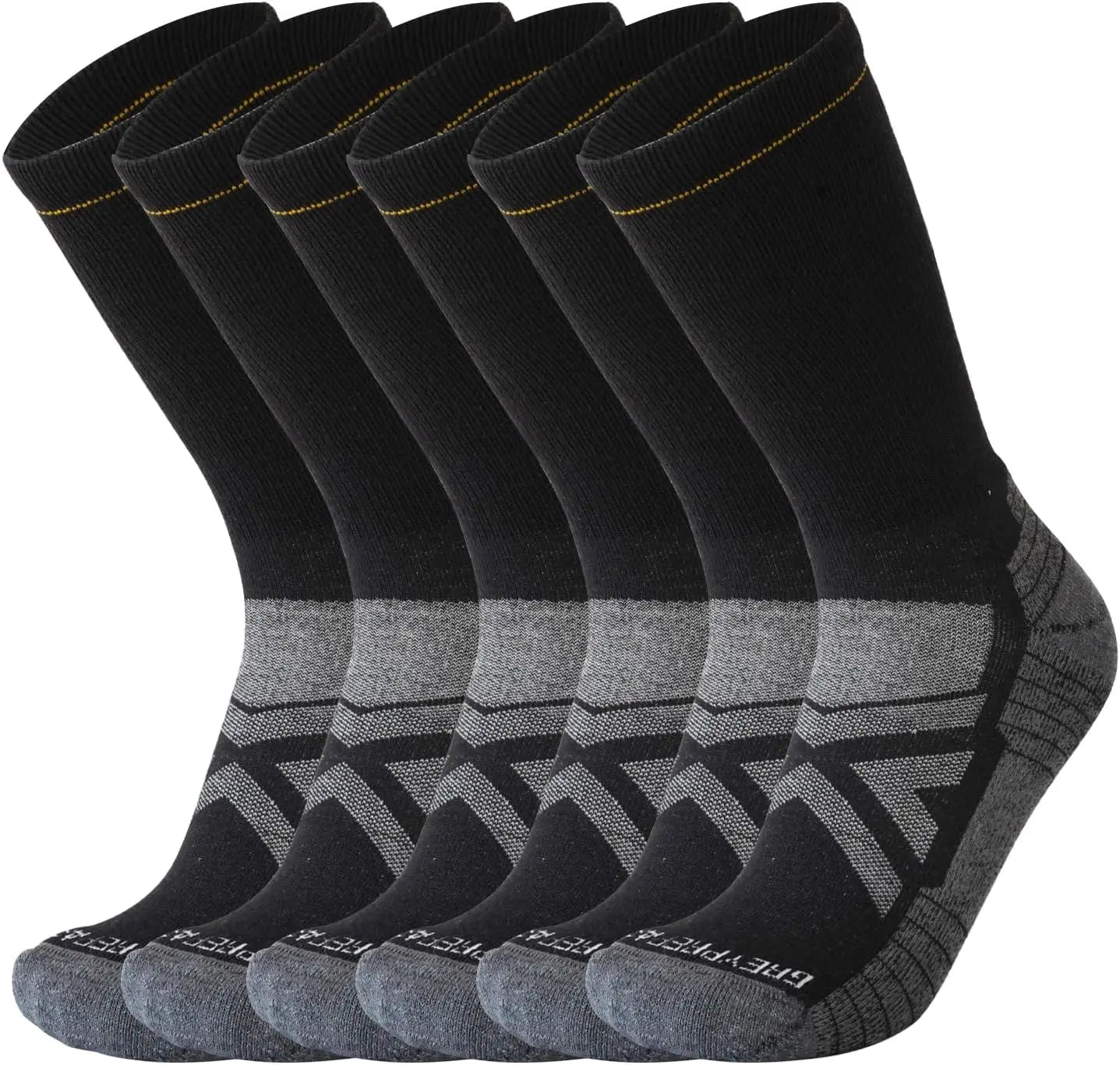 3 Pairs Merino Wool Hiking Outdoor Sports Socks Warm Winter Socks for Men Women Thicken Warm Cushion Crew Socks Moisture Wicking