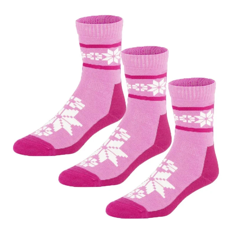 Winter Merino Wool Ski Socks Womens Mens 55% Merino Wool Thermal Socks Merino Wool Crew Hiking Socks Warm Anti Odor Gift