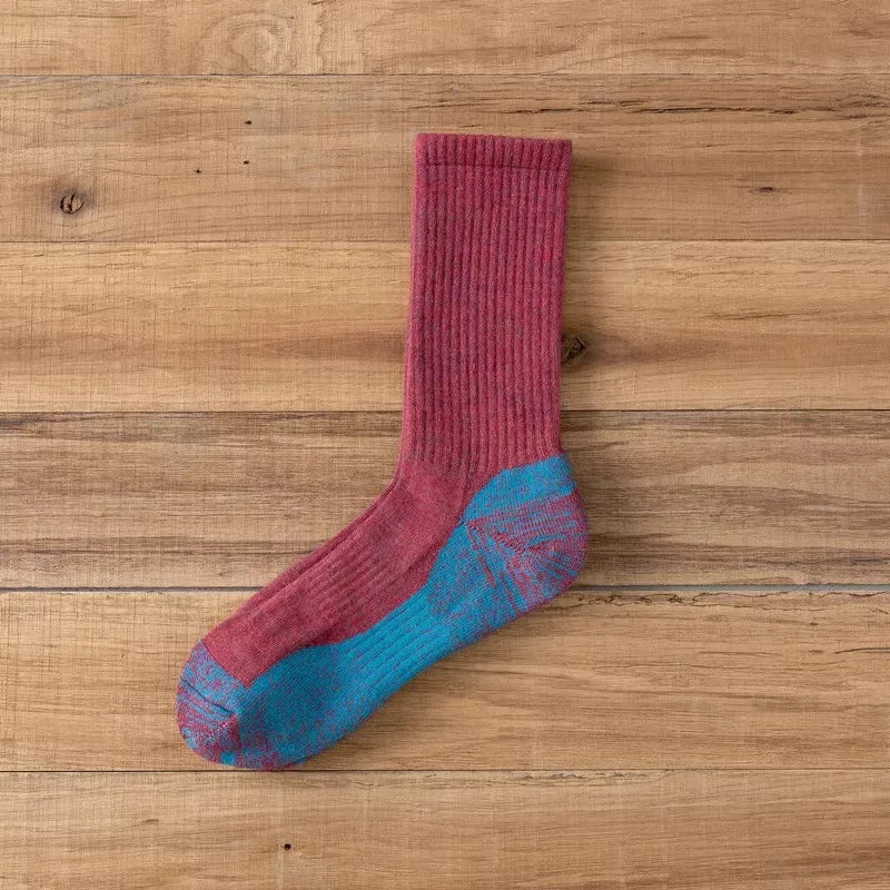 Men's Merino Wool Socks Wool Hiking Winter Thick Thermal Socks Moisture Wicking Breathable Anti- Odor Boot Work Socks L 40-46