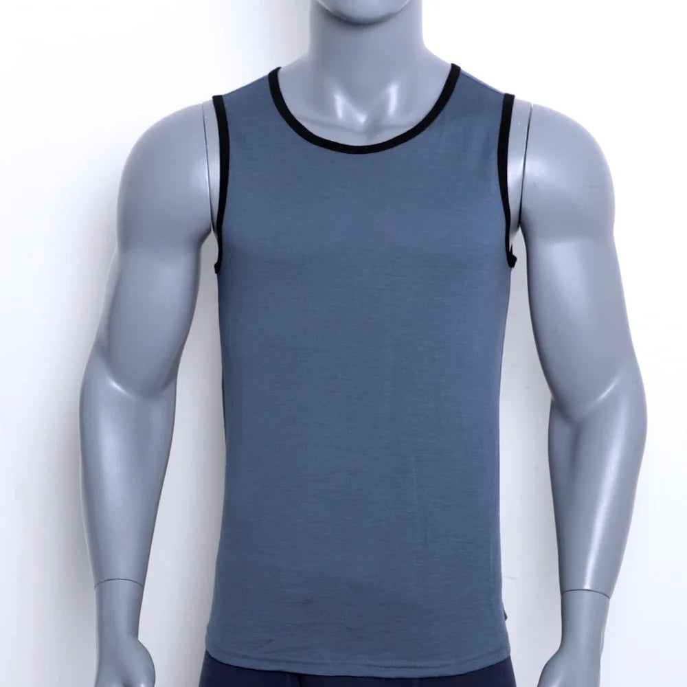 Men's 100% Merino Wool Tank Top Ultralight Merino Wool Base Layer Tank Tops Men Sleeveless Shirt Wicking Breathable Anti-Odor