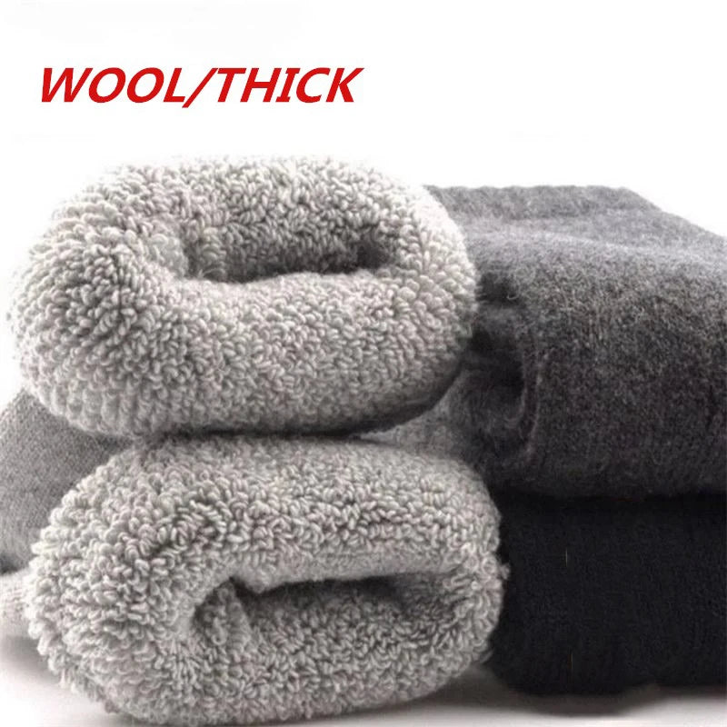 70% Merino Wool Socks Hiking Men Merino Wool Socks Boot Winter Crew Thermal Warmest Sports Socks for Skiing Running Cycling