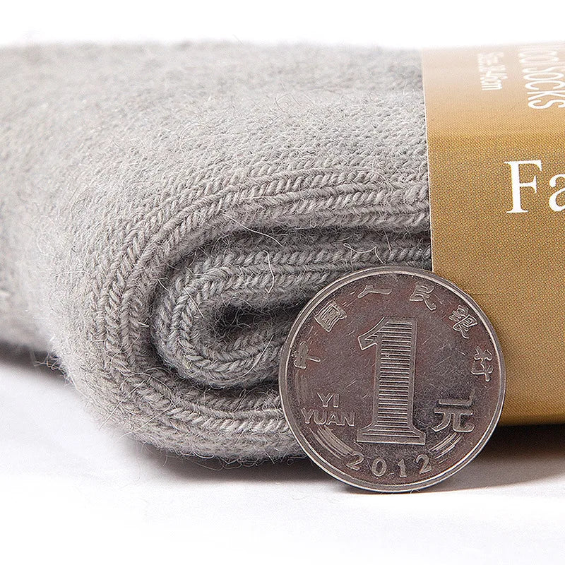 3 Pairs Unisex Wool Socks Hiking Thermal Socks Men Women Thick Warm Harajuku Socks Winter Ski Socks Sports Outdoor Breathable