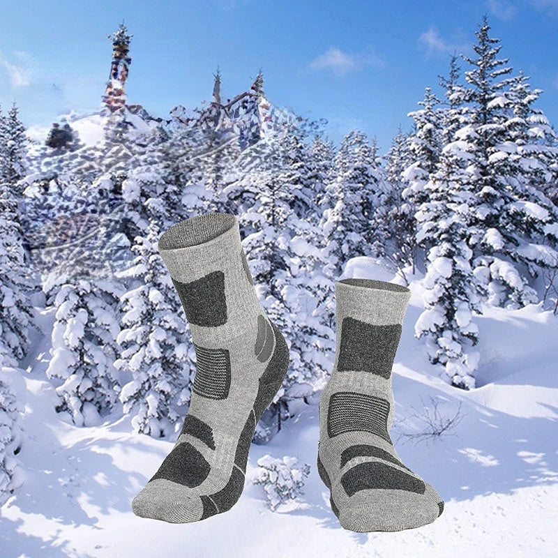 Winter Merino Wool Socks Hiking Warm Thicker Sport Socks Ski Snowboard Thermosock Outdoor Thermal Wool Socks Soft Breathable