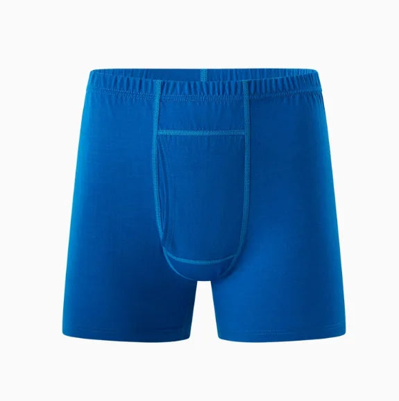 Men's 100% Merino Wool Boxer Briefs Outdoor Sports Long Leg Men Underwear Boxers Soft Breathable No Odor Man Boxershorts