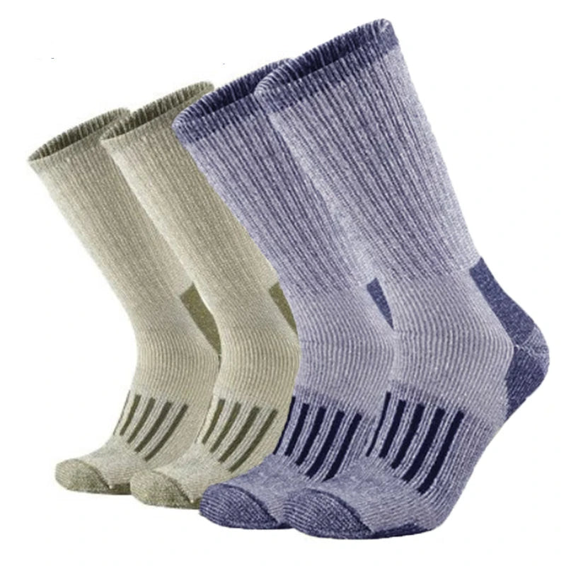 80% Merino Wool Socks Mens Winter Thicken Warm Hiking Cushion Crew Socks Merino Wool Sports Socks Moisture Wicking Euro Size