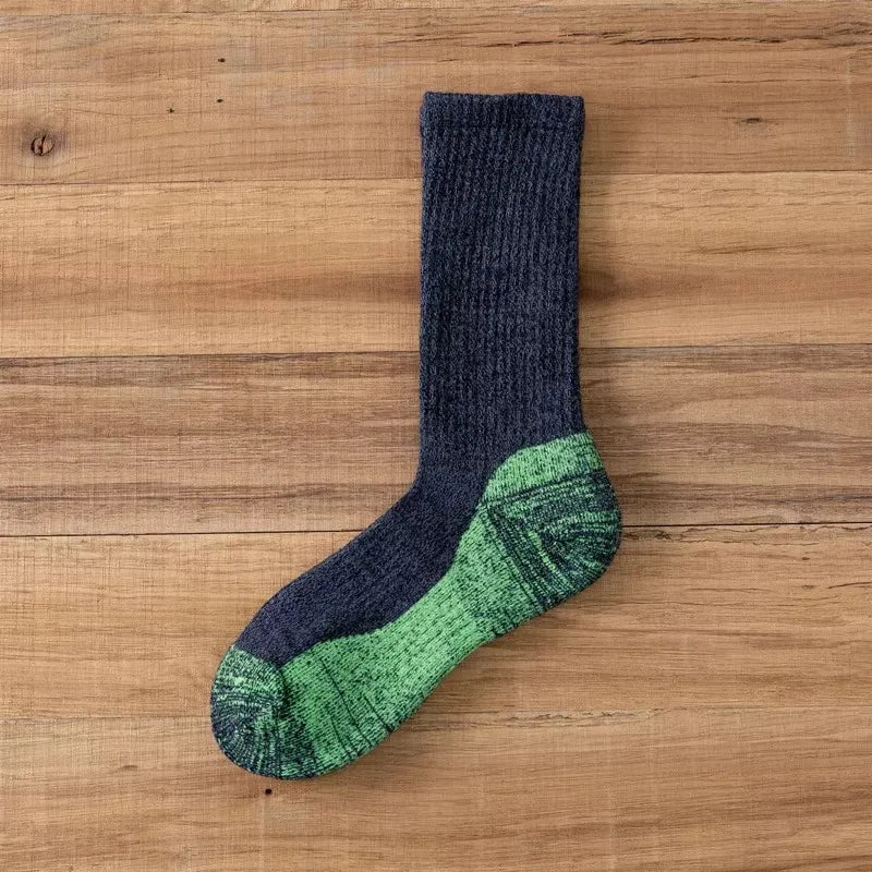 Men's Merino Wool Socks Wool Hiking Winter Thick Thermal Socks Moisture Wicking Breathable Anti- Odor Boot Work Socks L 40-46