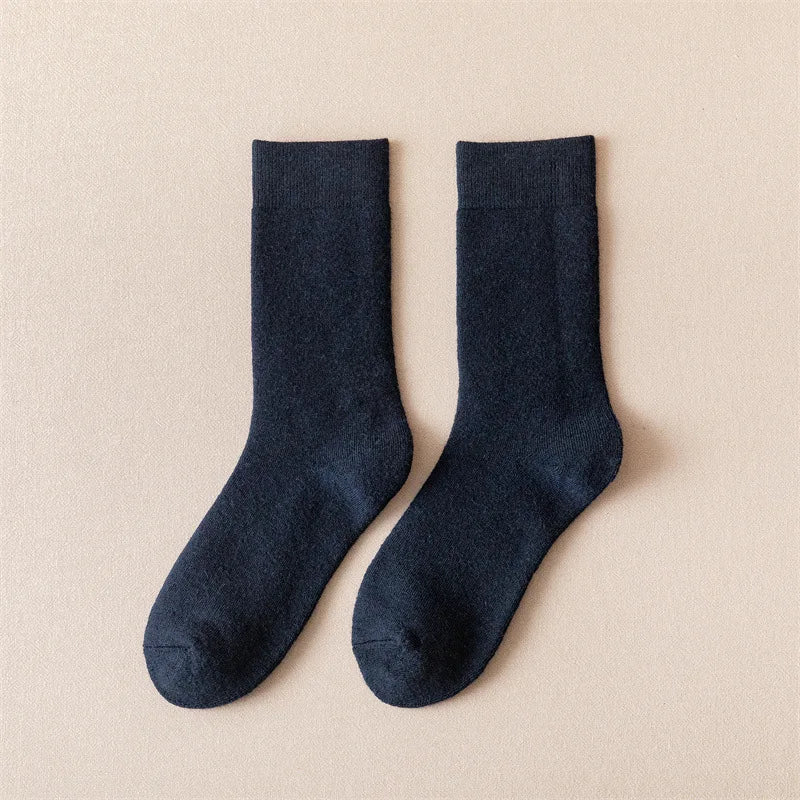 Winter Merino Wool Socks Men Wool Thermal Warm Boot Socks Hiking Skiing Socks Breathability Anti-odor Quick Dry Size 40-45