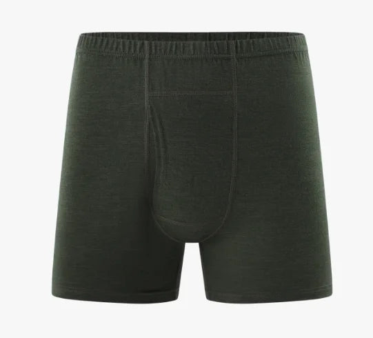 Men's 100% Merino Wool Boxer Briefs Outdoor Sports Long Leg Men Underwear Boxers Soft Breathable No Odor Man Boxershorts
