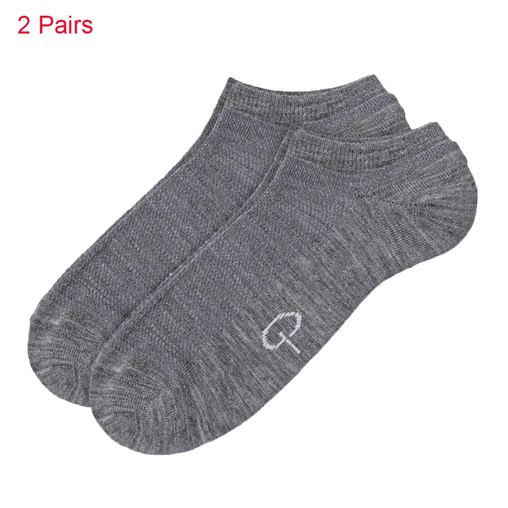 Merino Wool Ankle Socks Men Women Athletic Thin Running Socks 60% Merino Wool No Show Socks Hiking Lightweight Mesh Sports Socks