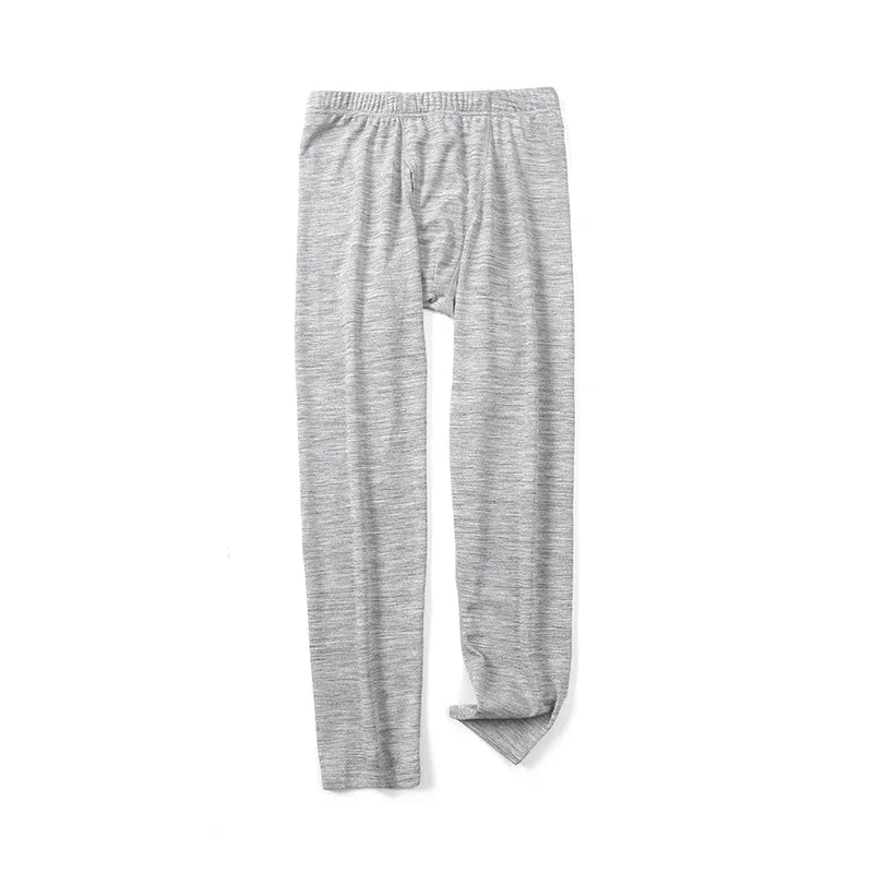 Winter Merino Wool Thermal Underwear Set Mens Outdoor Sports Merino Wool Base Layer Set Tops Bottoms Breathable Quick Drying