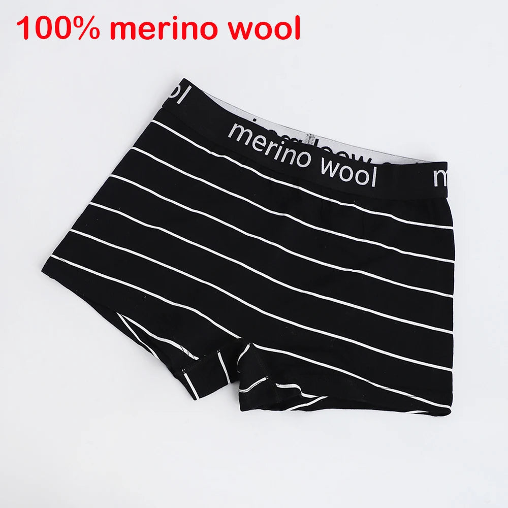 Women's 100% Merino Wool Boxershorts Wool Underwear Boy Shorts Everyday Weight Breathable Anti-Odor Yoga Fitness Sweatpants