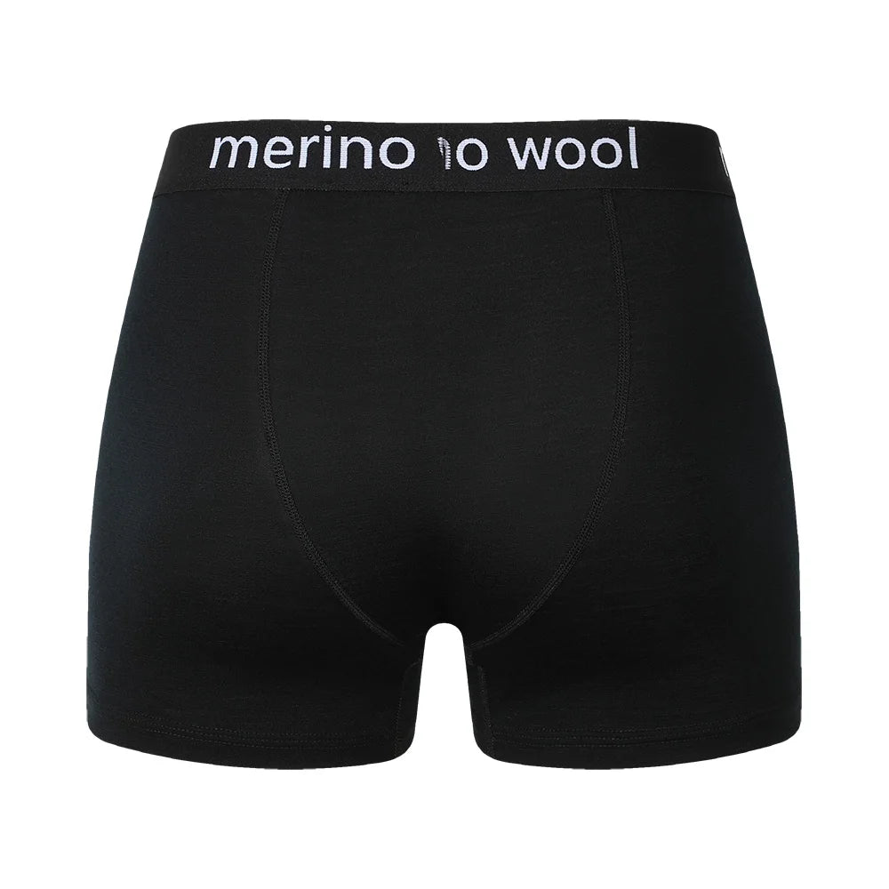 100% Merino Wool Boxer Briefs Mens Merino Wool Underwear Boxer Shorts Everyday Soft Breathable Anti-Odor Sports Fitness Boxers