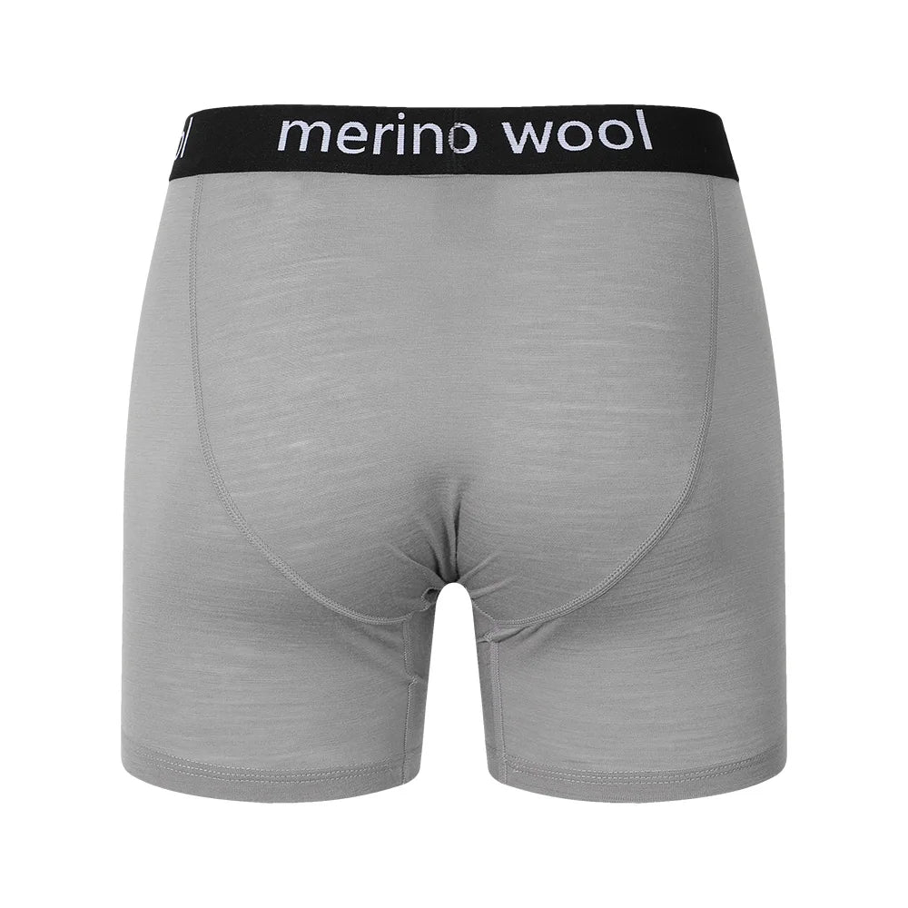 Mens Boxer Briefs Merino Wool Underwear 100% Merino Wool Base Layer for Men Merino Boxer Soft Comfy Breathable Moisture Wicking
