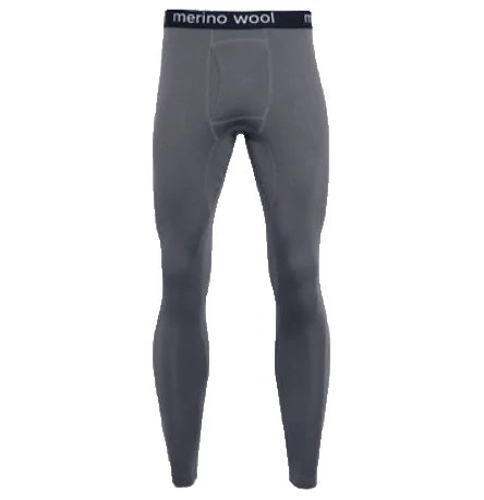 100% Merino Wool Base Layer Mens Bottom Pants Winter Merino Wool Lightweight Midweight Thermal Underwear Long Johns 180G/250G