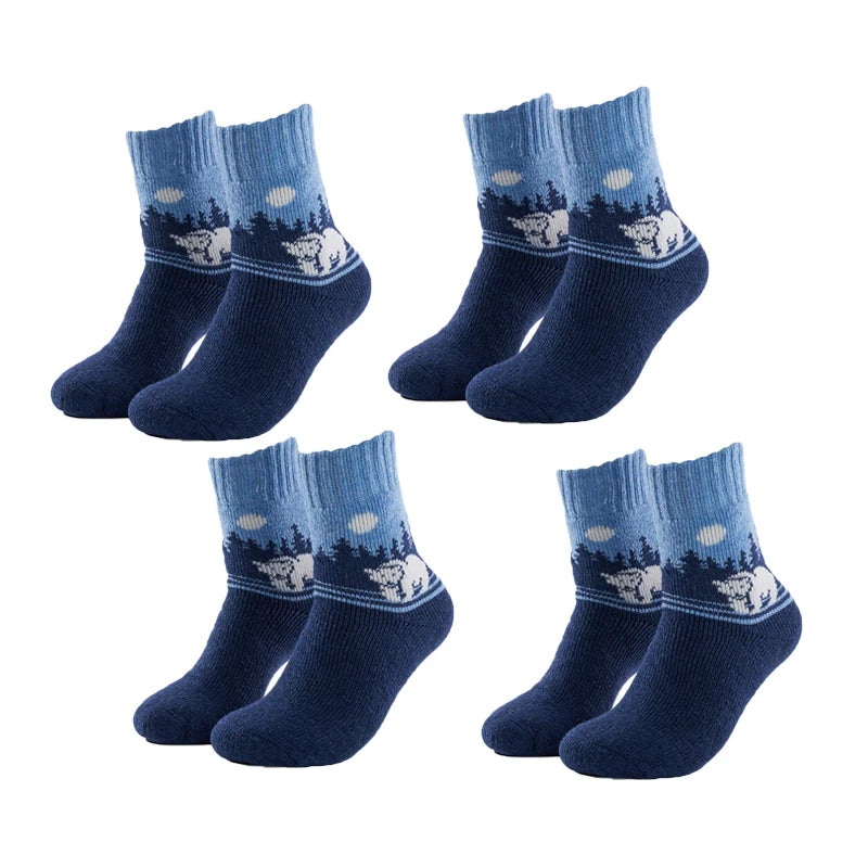 Winter Merino Wool Thermal Socks Men Outdoor Crew Hiking Socks Thick Socks Comfortable Moisture Wicking Breathable