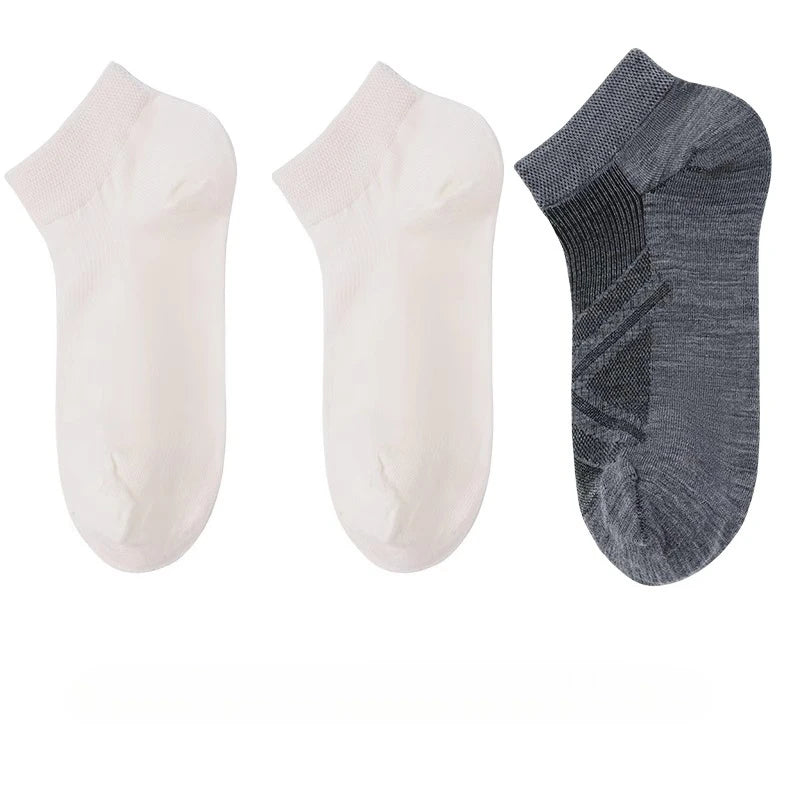 Men Women Merino Wool Ankle Socks Thin Ultra-Light Running Tennis Golf Socks 66% Merino Wool Moisture Wicking Breathable 3 Pairs