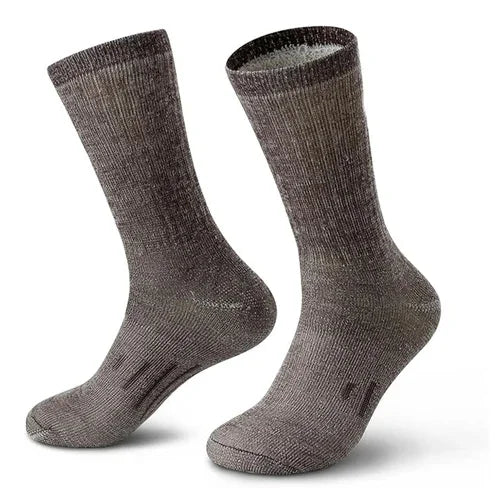 Mens 90% Merino Wool Hiking Cushion Socks Thermal Warm Crew Winter Boot Socks for Skiing Hiking Moisture Wicking