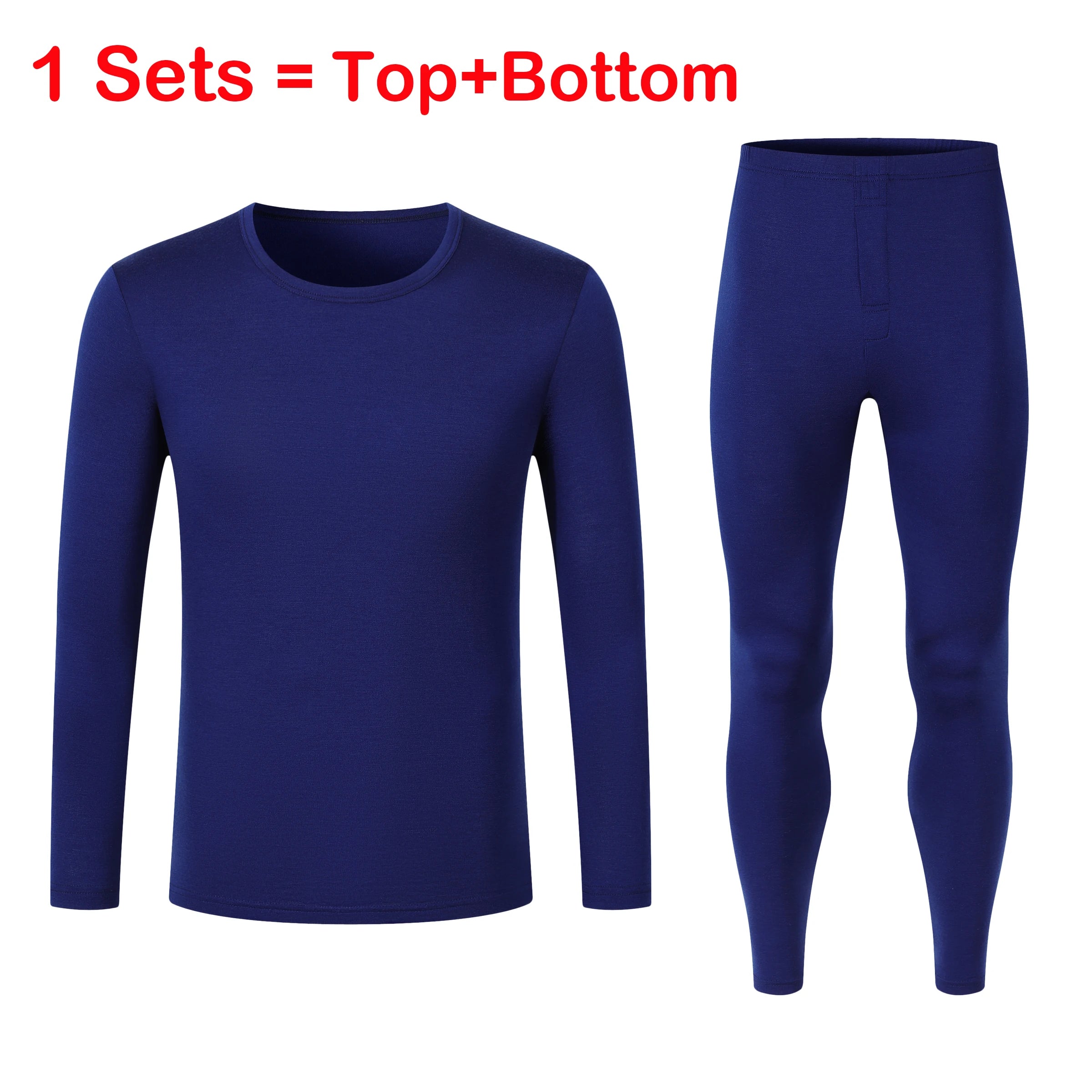 100% Merino Wool Base Layer Mens Set Lightweight Merino Wool Thermal Underwear For Men Top and Bottom 150G Soft Breathable