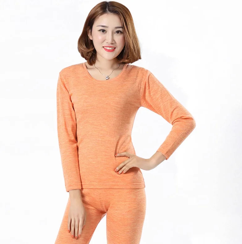 100% Merino Wool Base Layer Womens Set 180G Lightweight Merino Wool Thermal Underwear Women Top and Bottoms Long John Anti-Odor