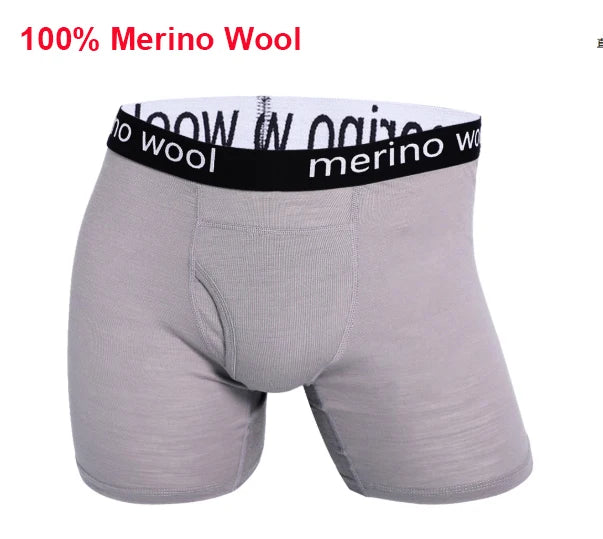 1/3 Pcs 100% Merino Wool Underwear Boxer Briefs Mens Merino Wool Man Boxers Soft Comfy Breathable Moisture Wicking USA Size