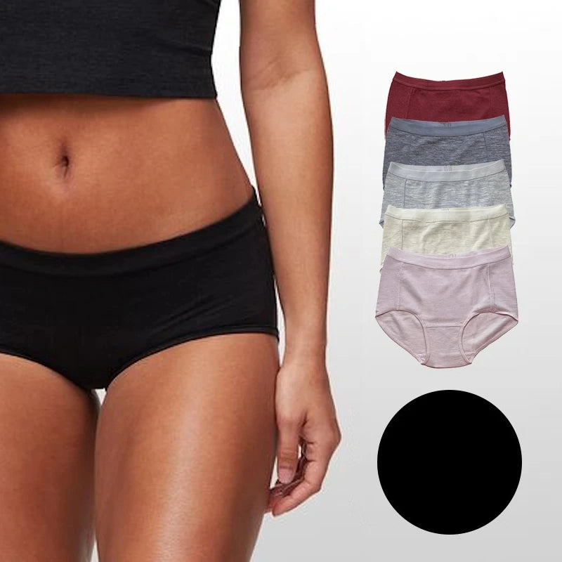 Women's Merino Wool Brief 100% Merino Wool Underwear Panties Women Merino Briefs Soft Wicking Breathable Anti-Odor
