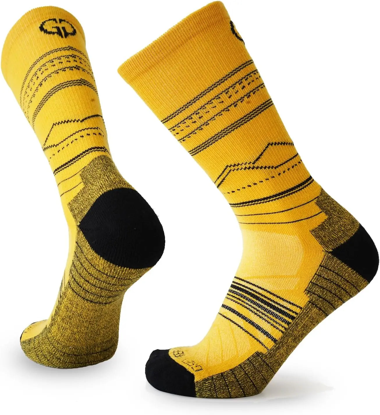 3 Pairs Merino Wool Hiking Outdoor Sports Socks Warm Winter Socks for Men Women Thicken Warm Cushion Crew Socks Moisture Wicking