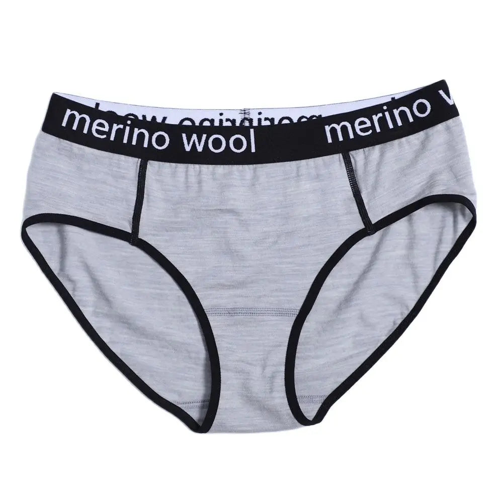 Women's Merino Wool Underwear Bikini Brief 100% Merino Wool Ultralight 180G Sports Panties Soft Wicking Breathable Anti-Odor